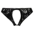 Wet look  Crotchless Glossy Panties